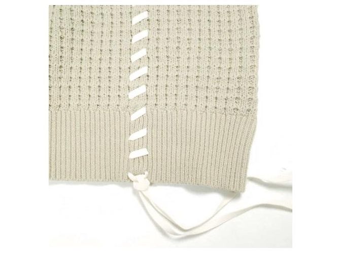 Autre Marque GEN_DAI CREW KNIT Punto de algodón y acrílico Beige - vista 6