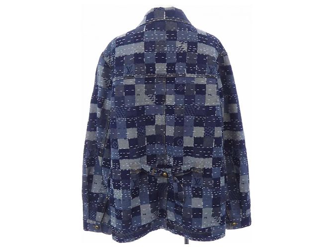 Chaqueta de denim Damier Louis Vuitton Azul - vista 2