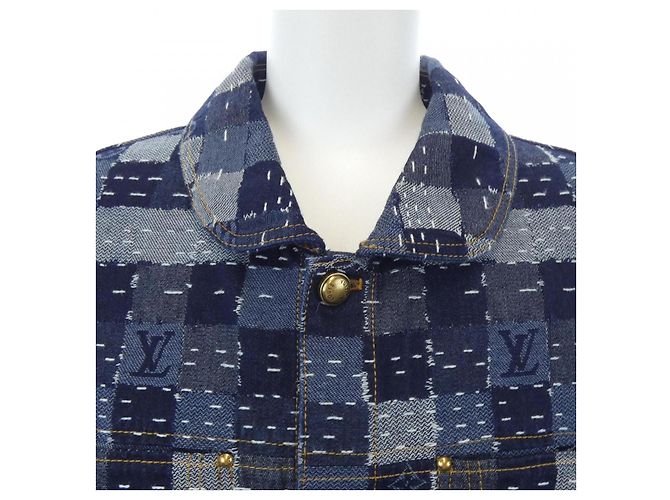 Chaqueta de denim Damier Louis Vuitton Azul - vista 5