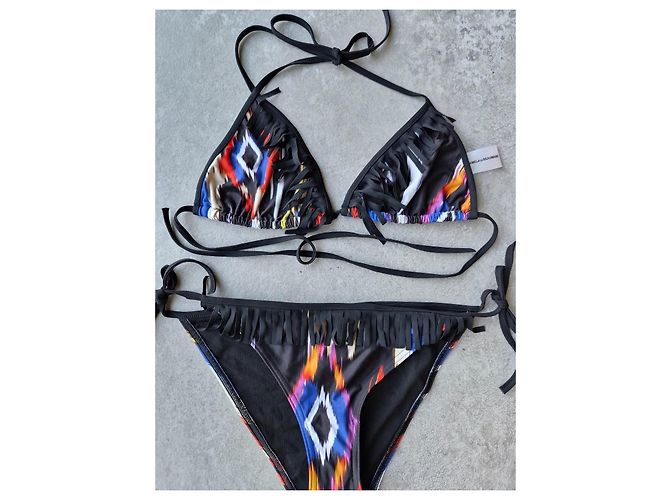 Autre Marque Conjunto Bikini Pamela by Beuman Estampado Abstracto Negro Multicolor - vista 2