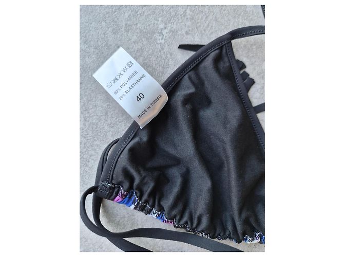 Autre Marque Conjunto Bikini Pamela by Beuman Estampado Abstracto Negro Multicolor - vista 7