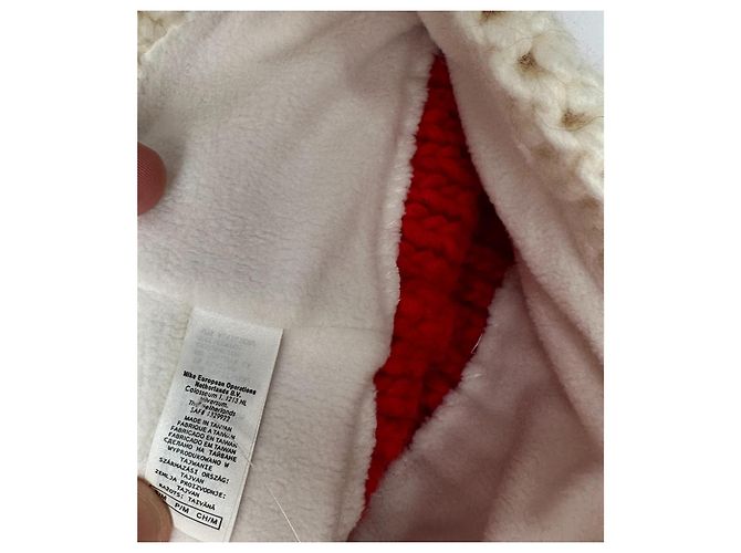 Nike ACG Strickmütze Weiß Rot - Ansicht 5