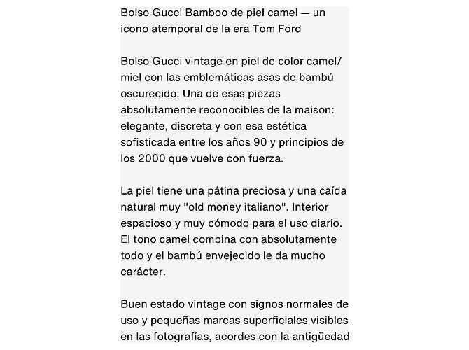 Bamboo Bolsa de couro com alça de bambu Gucci Marrom Camelo - vista 4