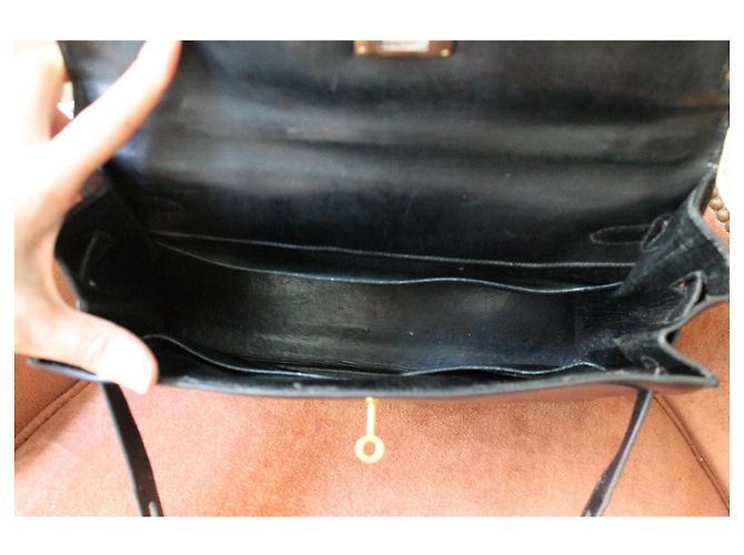 Hermès Kelly 32 Pelle Box Nera Nero - vista 12