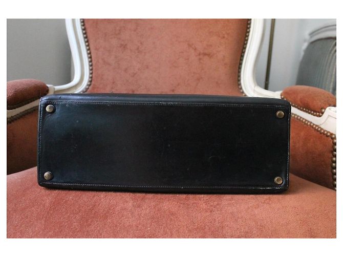 Hermès Kelly 32 Pelle Box Nera Nero - vista 6