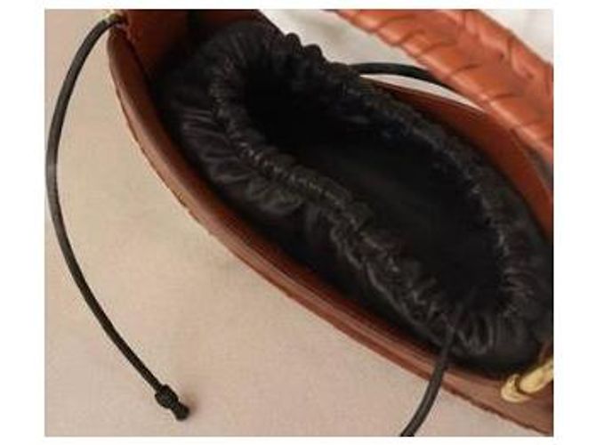 Borsa Hobo Marcie Small di Chloé in pelle marrone - vista 6