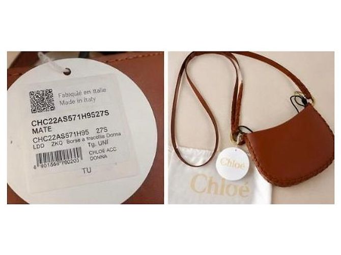 Borsa Hobo Marcie Small di Chloé in pelle marrone - vista 7