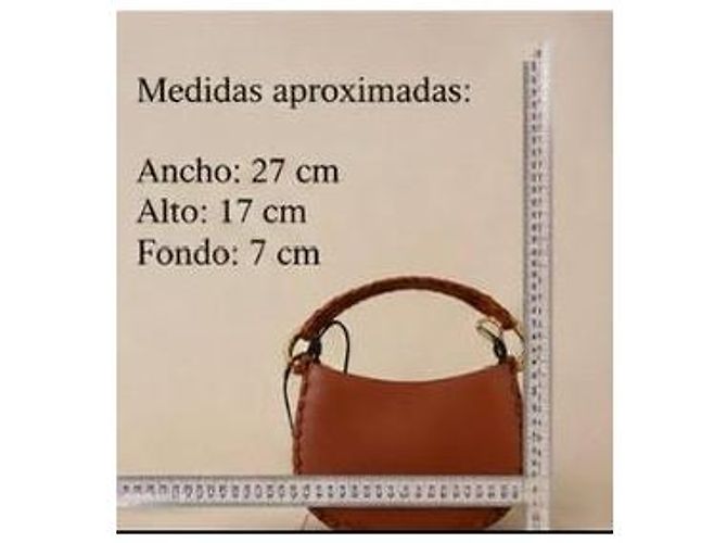 Borsa Hobo Marcie Small di Chloé in pelle marrone - vista 8