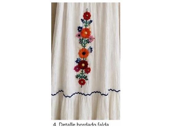 Conjunto de algodón bordado Antik Batik Blanco Multicolor - vista 7