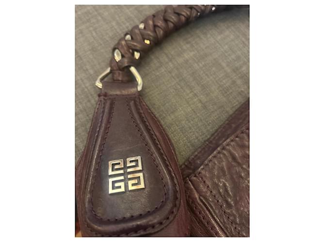 Borsa Hobo Givenchy in pelle marrone - vista 3