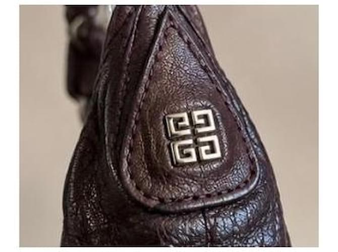 Borsa Hobo Givenchy in pelle marrone - vista 4
