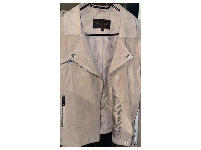 Mac Douglas Wildleder Bikerjacke Beige - Ansicht 2