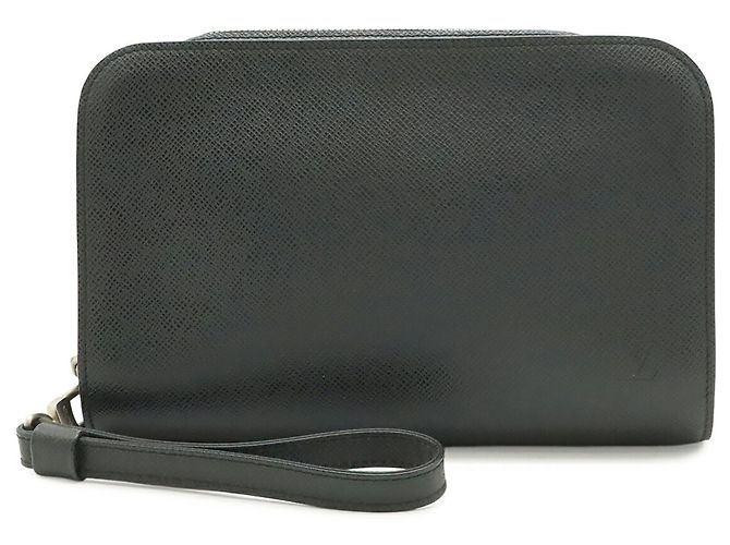 Clutch/Borsa Louis Vuitton Taiga Baikal Nero Grigio - vista 2