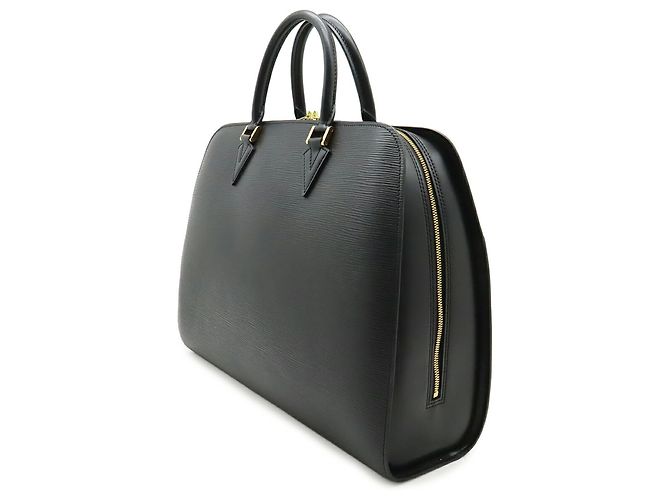 Borsa Louis Vuitton Epi Sorbonne Nero - vista 3