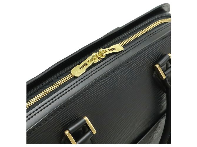Borsa Louis Vuitton Epi Sorbonne Nero - vista 6