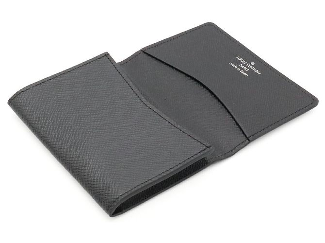 Tarjetero Taiga Louis Vuitton Negro Gris - vista 7