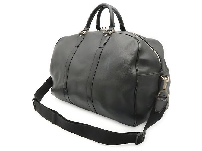 Borsa Boston Louis Vuitton Taiga Kendall PM Nero Bianco Grigio - vista 3