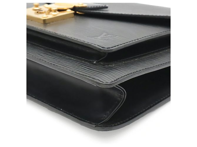 Borsa Louis Vuitton Epi Monceau Nero - vista 4