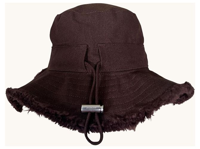 Jacquemus The Artichaut Cappello Bucket Marrone - vista 6