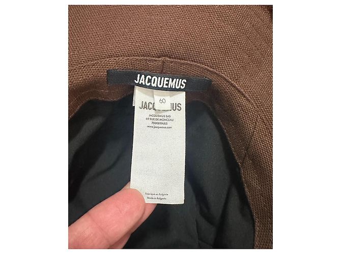 Jacquemus The Artichaut Cappello Bucket Marrone - vista 7