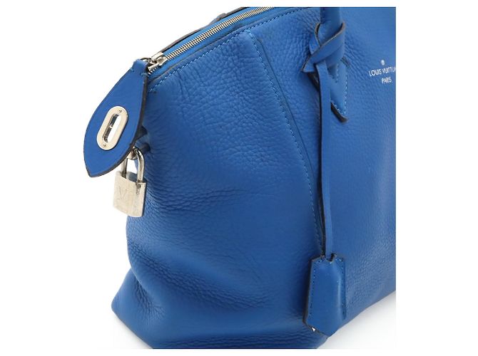 Borsa Louis Vuitton Parnasséa Lockit PM Blu - vista 8