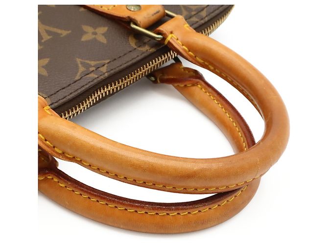 Borsa Louis Vuitton Monogram Speedy 25 M41528 Marrone Monogramma - vista 5