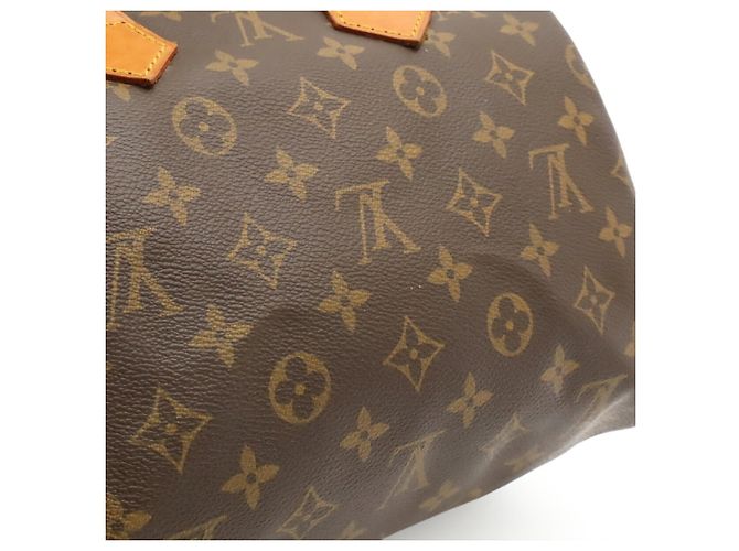 Borsa Louis Vuitton Monogram Speedy 25 M41528 Marrone Monogramma - vista 9