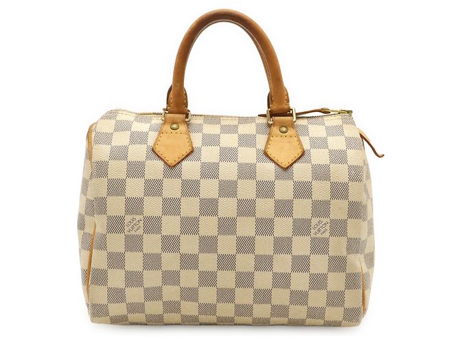 Borsa Louis Vuitton Damier Azur Speedy 25 Crudo - vista 2