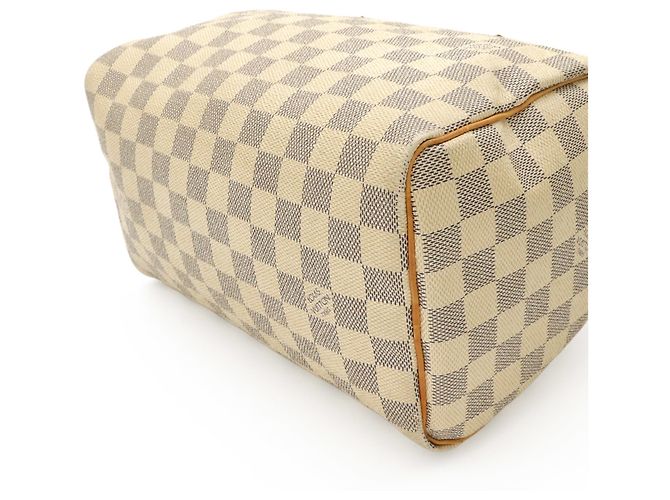 Borsa Louis Vuitton Damier Azur Speedy 25 Crudo - vista 4