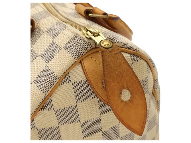 Borsa Louis Vuitton Damier Azur Speedy 25 Crudo - vista 5