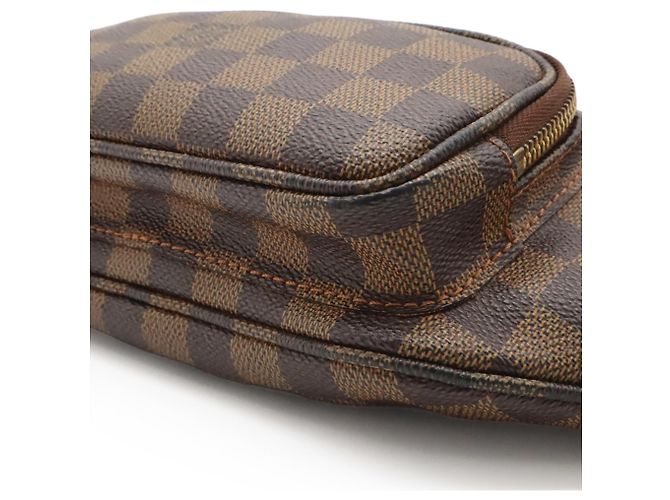 Borsa a tracolla Louis Vuitton Damier Melville Bumbag Marrone Bianco Damier ebene - vista 4