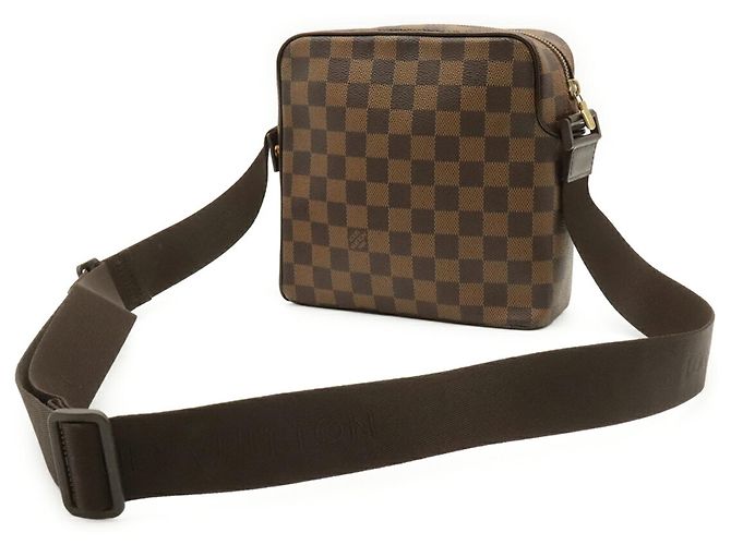 Borsa a Spalla Louis Vuitton Damier Olaf PM Pochette Marrone Damier ebene - vista 3