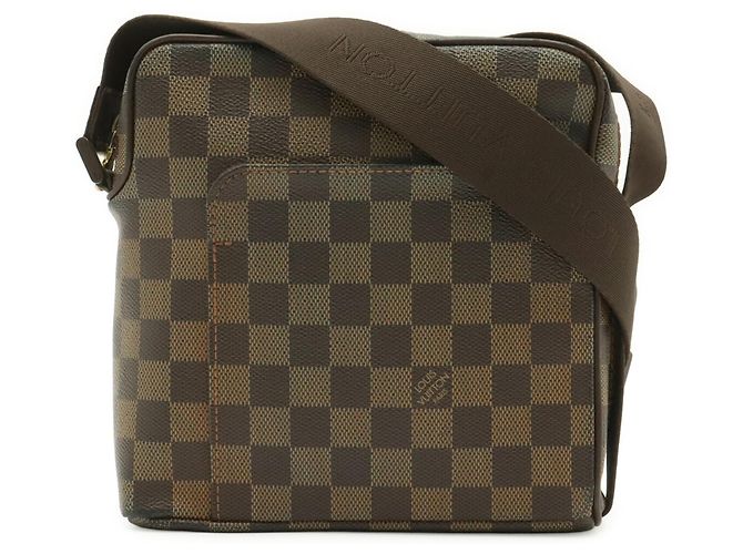 Sac à bandoulière Louis Vuitton Damier Olaf PM Pochette N41442 Marron Damier ebène - vue 2