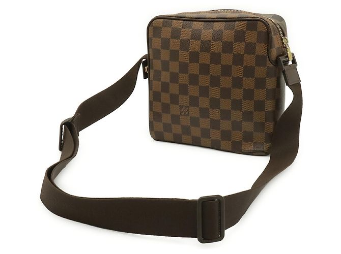 Sac à bandoulière Louis Vuitton Damier Olaf PM Pochette N41442 Marron Damier ebène - vue 3
