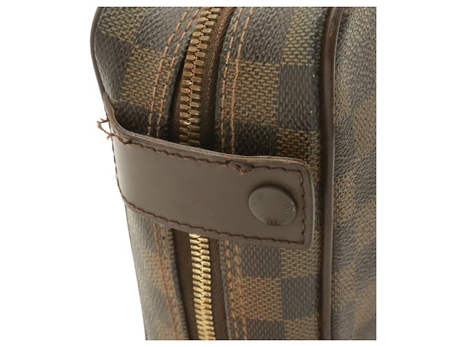 Borsa a tracolla Louis Vuitton Damier Olaf PM Pochette Marrone Bianco Damier ebene - vista 5