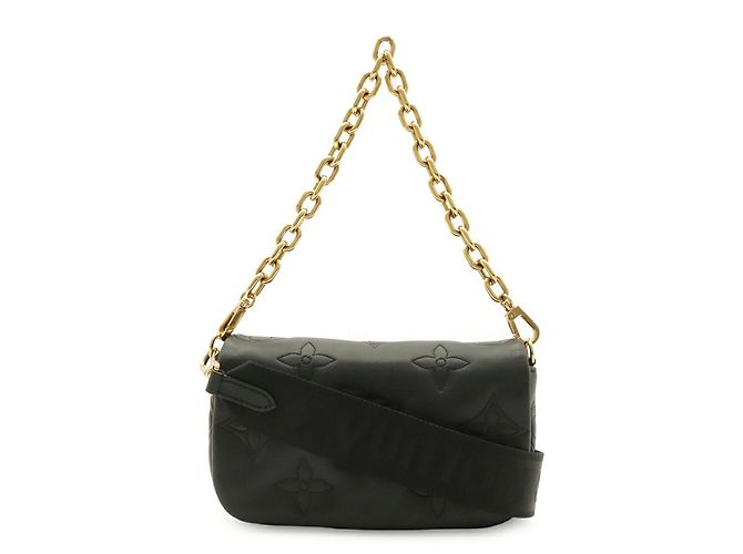 Borsa a tracolla Louis Vuitton Bubble Glam Wallet-on-Strap Chain Shoulder Bag Nero - vista 2