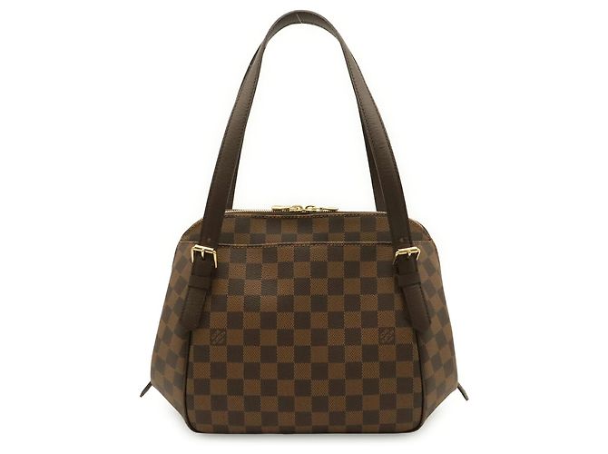 Borsa a Spalla Louis Vuitton Damier Belem MM Marrone Damier ebene - vista 2