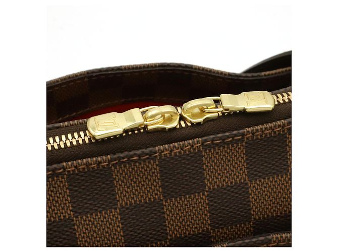 Borsa a Spalla Louis Vuitton Damier Belem MM Marrone Damier ebene - vista 7
