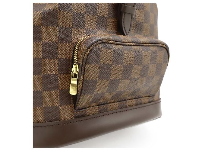 Zaino/Borsa a tracolla Louis Vuitton Damier Montsouris MM Marrone Bianco Damier ebene - vista 10