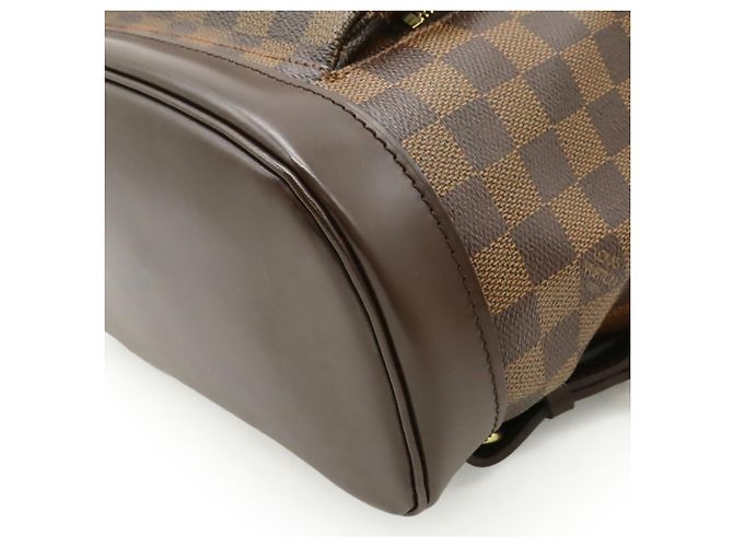 Zaino/Borsa a tracolla Louis Vuitton Damier Montsouris MM Marrone Bianco Damier ebene - vista 4