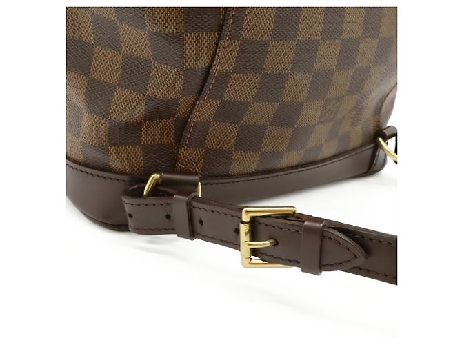 Zaino/Borsa a tracolla Louis Vuitton Damier Montsouris MM Marrone Bianco Damier ebene - vista 6