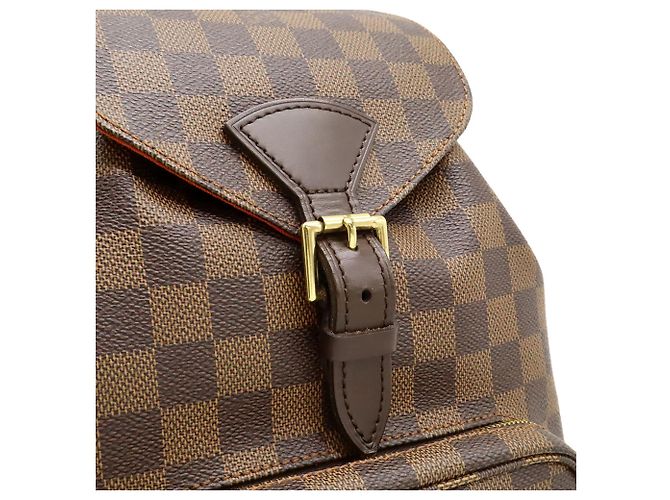 Zaino/Borsa a tracolla Louis Vuitton Damier Montsouris MM Marrone Bianco Damier ebene - vista 9