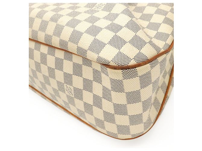 Borsa a Spalla Louis Vuitton Damier Azur Siracusa MM Crudo - vista 4
