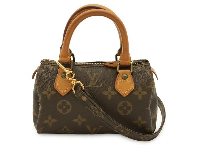 Borsa a mano pochette e borsa a tracolla Louis Vuitton Monogram Mini Speedy Marrone Monogramma - vista 2