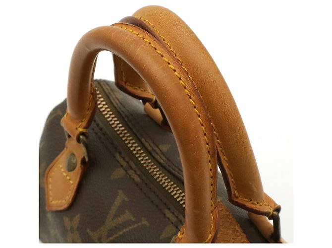 Borsa a mano pochette e borsa a tracolla Louis Vuitton Monogram Mini Speedy Marrone Monogramma - vista 5