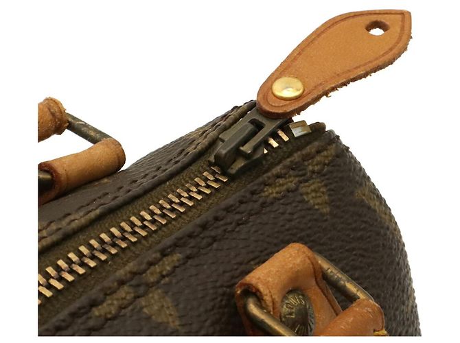 Borsa a mano pochette e borsa a tracolla Louis Vuitton Monogram Mini Speedy Marrone Monogramma - vista 8