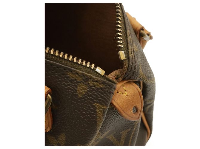 Borsa a mano pochette e borsa a tracolla Louis Vuitton Monogram Mini Speedy Marrone Monogramma - vista 9