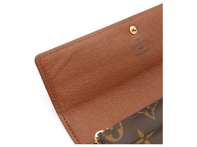 Louis Vuitton Monogram Bi-fold Long Wallet Braun Monogramm - Ansicht 10