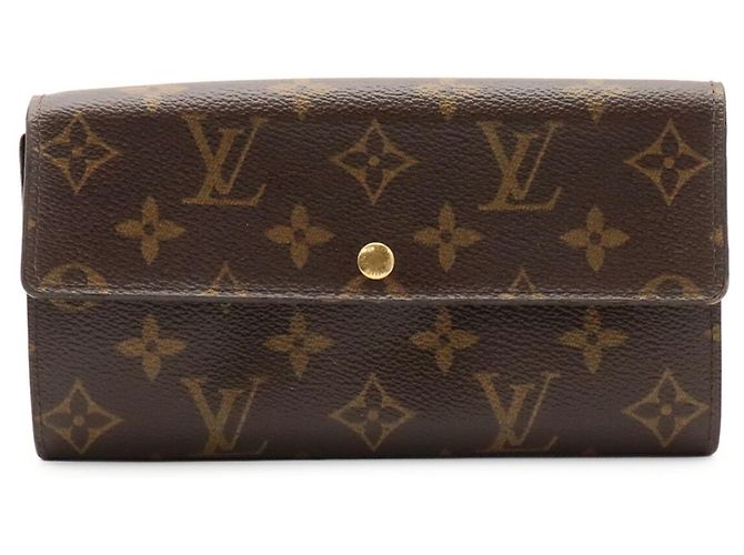 Louis Vuitton Monogram Bi-fold Long Wallet Braun Monogramm - Ansicht 2