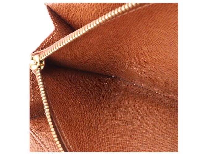 Louis Vuitton Monogram Bi-fold Long Wallet Braun Monogramm - Ansicht 7